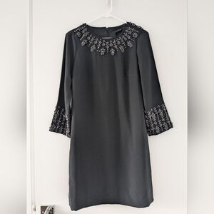 J.Crew black sequin dress